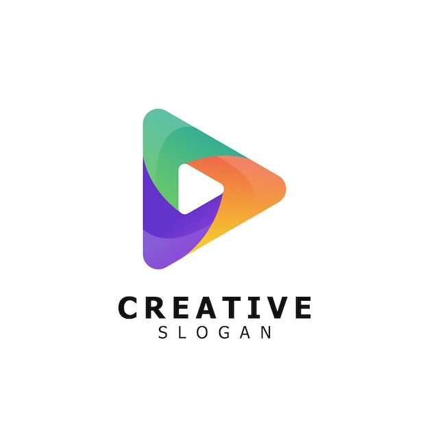 Design de logotipo colorido jogo