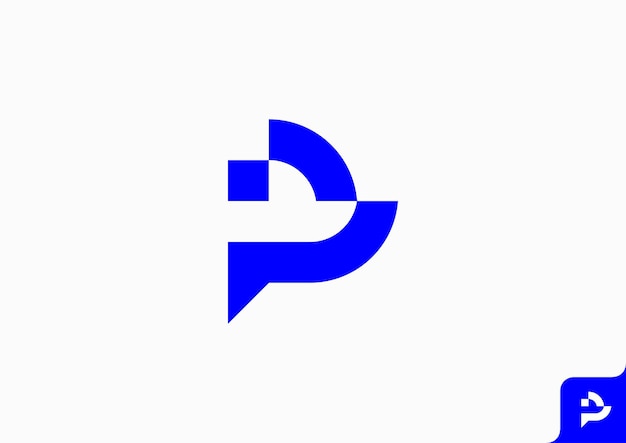 Design de logotipo com conceito minimalista plano