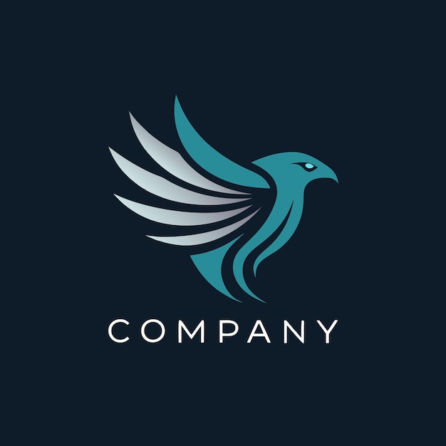 Design de logotipo comercial plano minimalista de Eagale