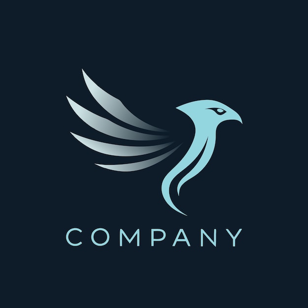 Design de logotipo comercial plano minimalista de Eagale