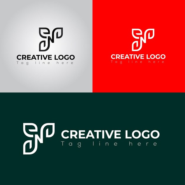 Vetor design de logotipo corporativo mínimo de vetor gratuito