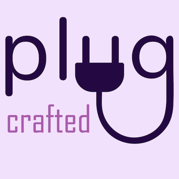 Design de logotipo criado por plug