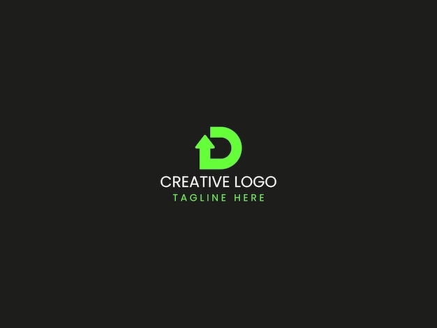 design de logotipo criativo de cartas de negócios