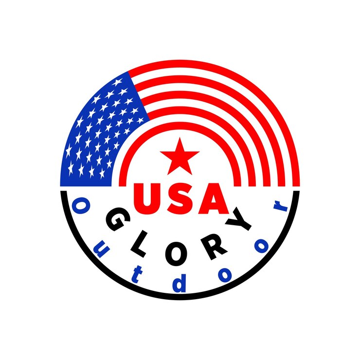 Vetor design de logotipo da bandeira americana