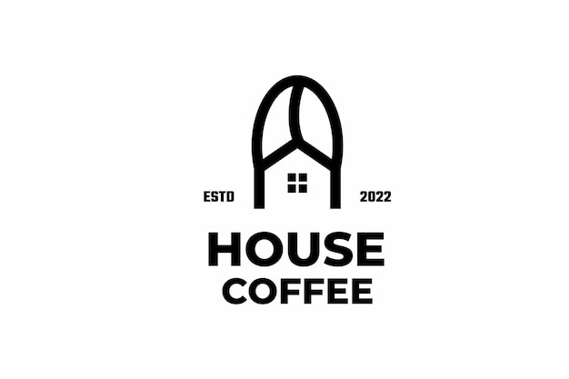 Design de logotipo da casa do café