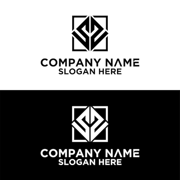 Vetor design de logotipo da coleção de monogramas premium
