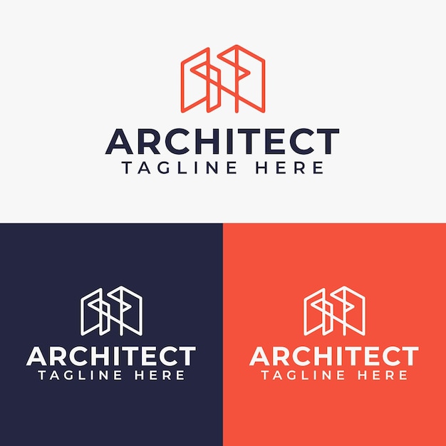 Design de logotipo da empresa de arquitetura