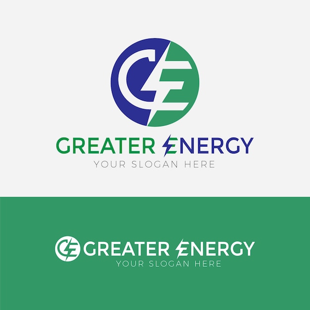 Design de logotipo da empresa de energia