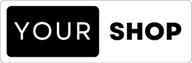 Design de logotipo da empresa minimalista em preto e branco