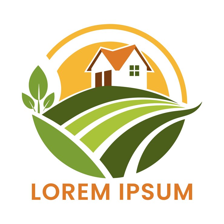 Design de logotipo da fazenda Desenho de logotipo único e criativo Gerado por IA
