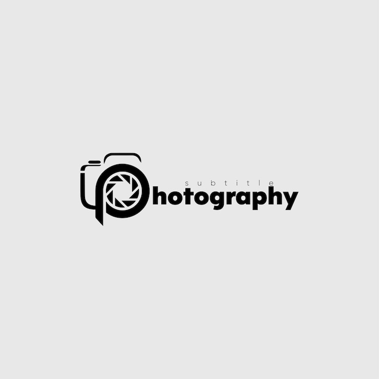 Vetor design de logotipo da fotografia