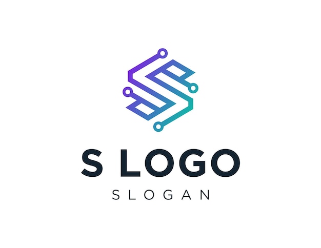 Vetor design de logotipo da letra s