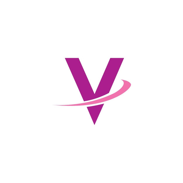 Design de logotipo da letra v