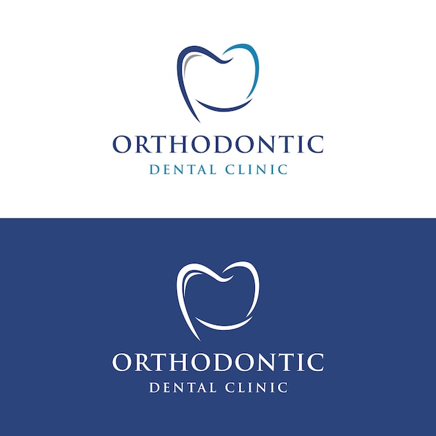 Design de logotipo de abstração dentária criativa logotipo para dentistas clínicas centros de cuidados dentários e negócios