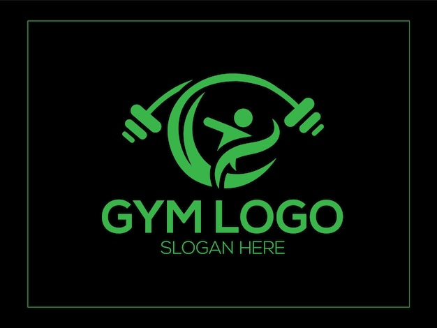 Vetor design de logotipo de academia ou modelo de design de logotipo de eco fitness