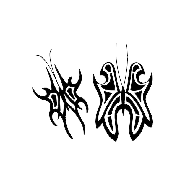 Vetor design de logotipo de aranha lette