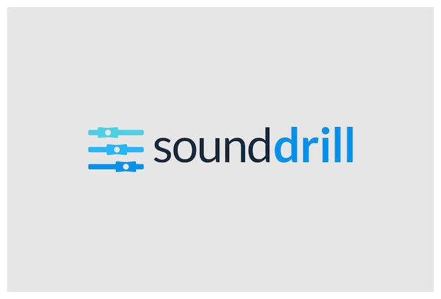 Design de logotipo de áudio de som