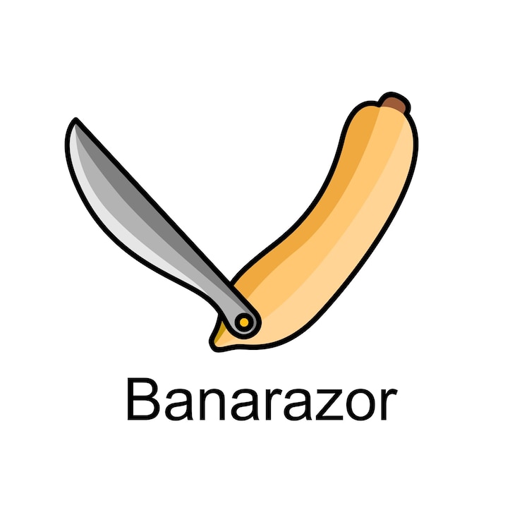 Vetor design de logotipo de banana