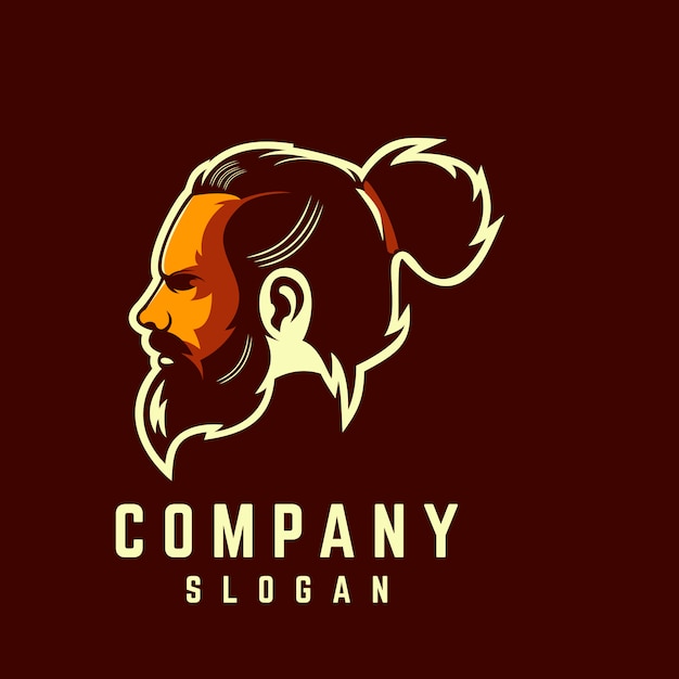 Design de logotipo de barba