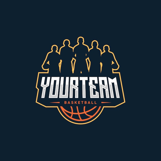 Design de logotipo de basquete