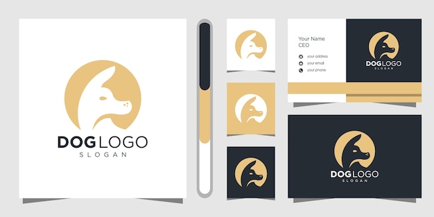 Design de logotipo de cachorro