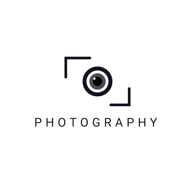 Vetor design de logotipo de câmera para fotógrafos