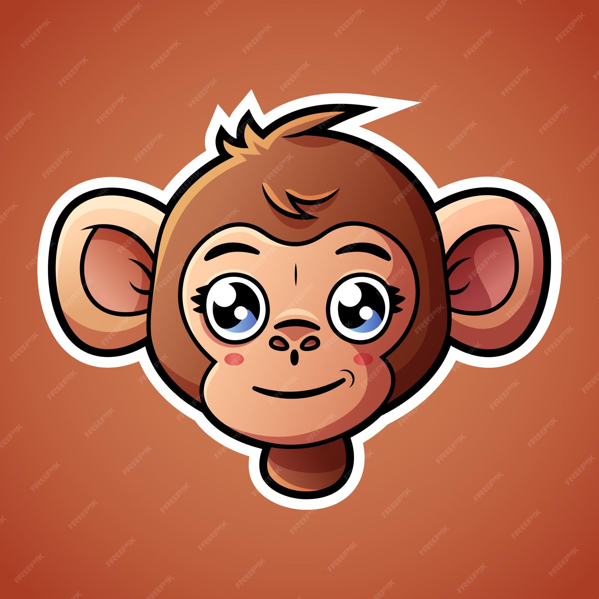 macaco vetor logotipo simples realista natureza primata África gorila sagui  chimpanzé arte desenhando ilustração selvagem animal 28335824 Vetor no  Vecteezy