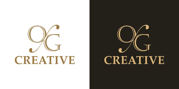 Design de logotipo de carta de luxo