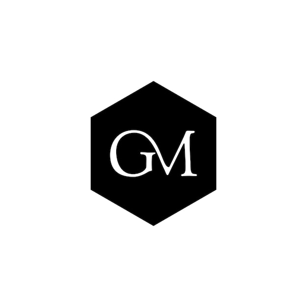 Design de logotipo de carta gm em fundo de luxo conceito de logotipo de letra de iniciais de monograma mg design de ícone de gm design de ícone de carta elegante e profissional mg em fundo preto mg mg gm