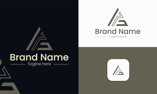 Design de logotipo de carta moderno e criativo