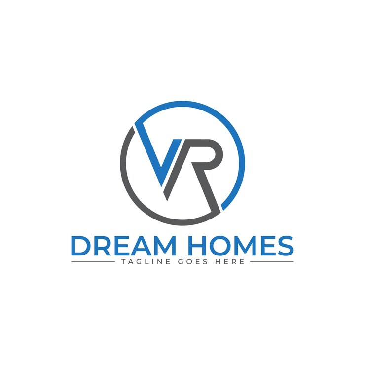 Vetor design de logotipo de carta vr design de logotipo exclusivo e moderno design de logotipo exclusivo