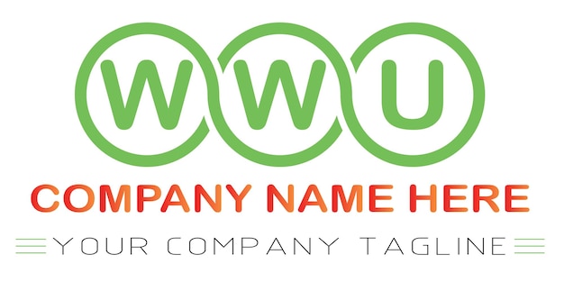 Design de logotipo de carta wwu