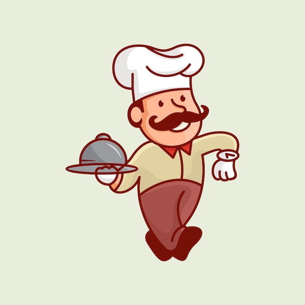 Design de logotipo de chef mestre