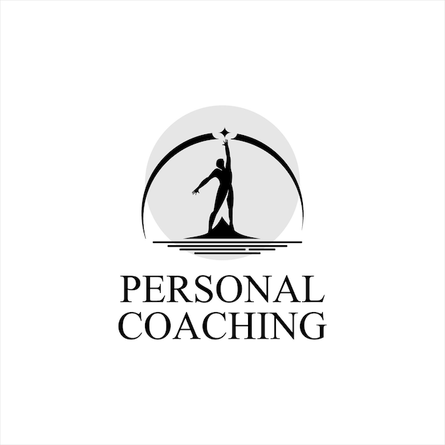 Design de logotipo de coaching de vida para crescimento de personalidade