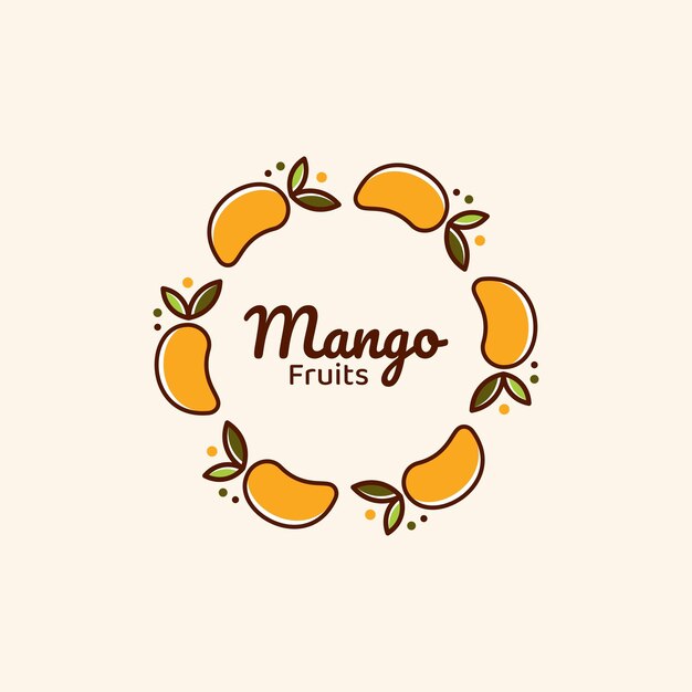 Design de logotipo de conceito de ornamento de manga