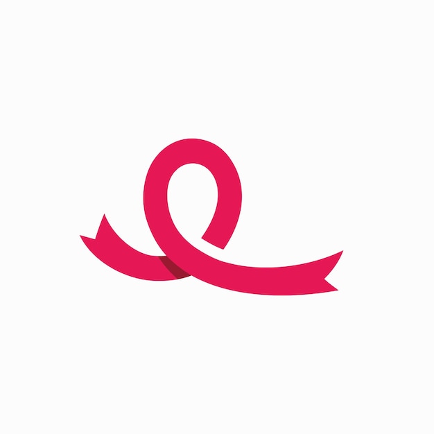 Vetor design de logotipo de conscientização do câncer de mama ilustração ícone vetor