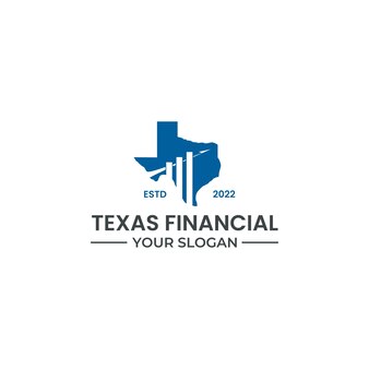 Design de logotipo de contabilidade e investimento do texas