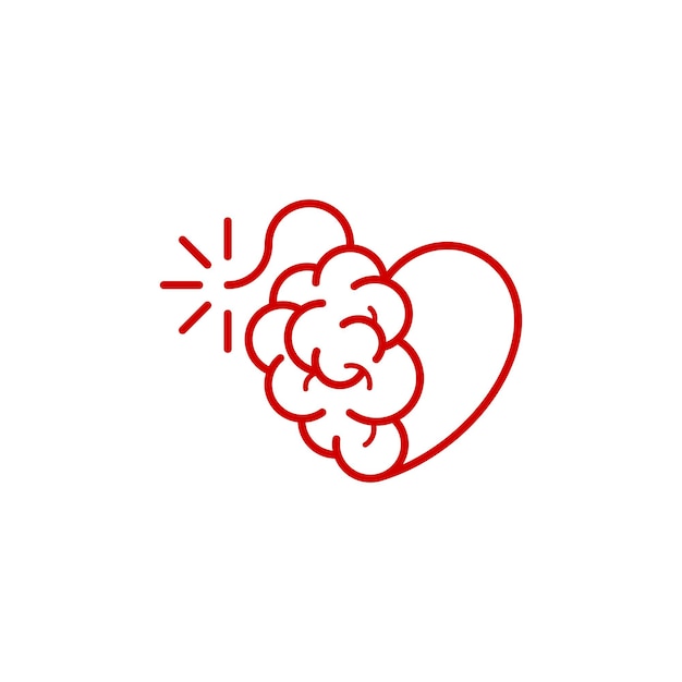 Design de logotipo de coração e amor