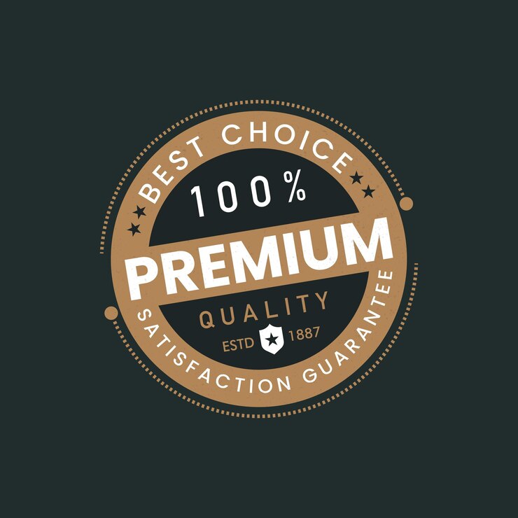 Vetor design de logotipo de crachá retrô vintage de qualidade premium - logotipo hipster