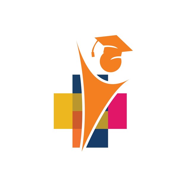 Design de logotipo de educação e graduação