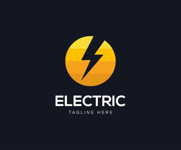 Design de logotipo de eletricidade vetor de ícone de logotipo de eletricidade