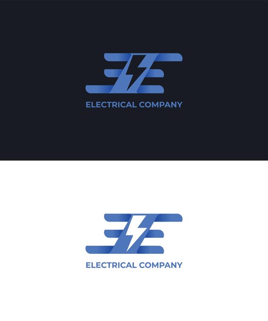 Design de logotipo de empresa elétrica