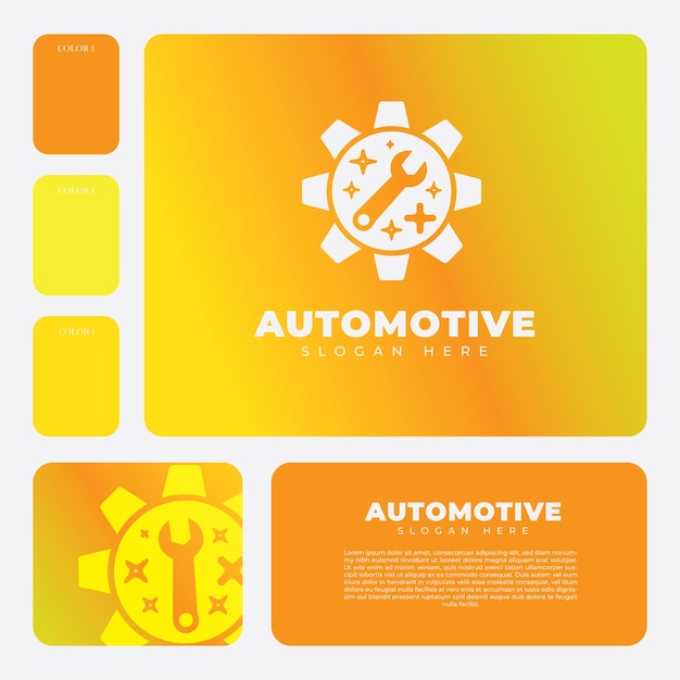 Vetor design de logotipo de engrenagem adequado para marcas da indústria automotiva