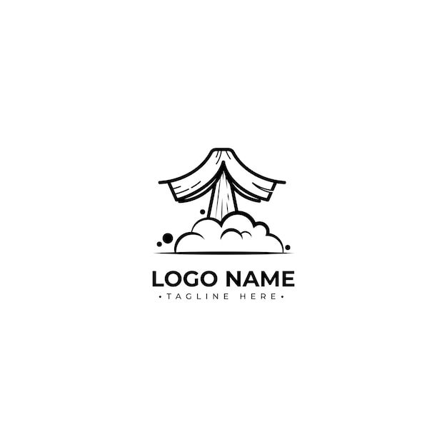 Design de logotipo de foguete