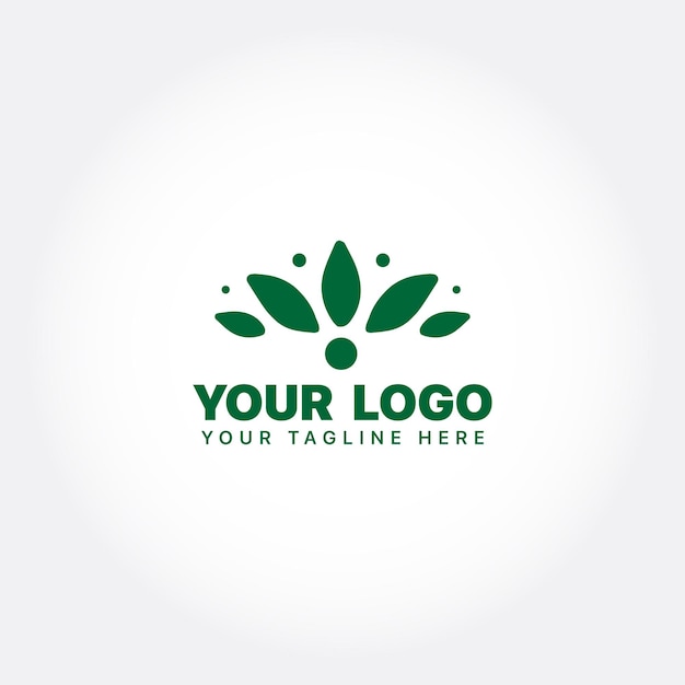 Design de logotipo de folha Logotipo orgânico Folhas design de logotipo design minimalista
