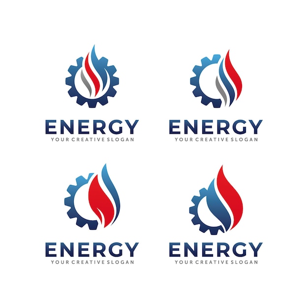 Design de logotipo de gás e óleo