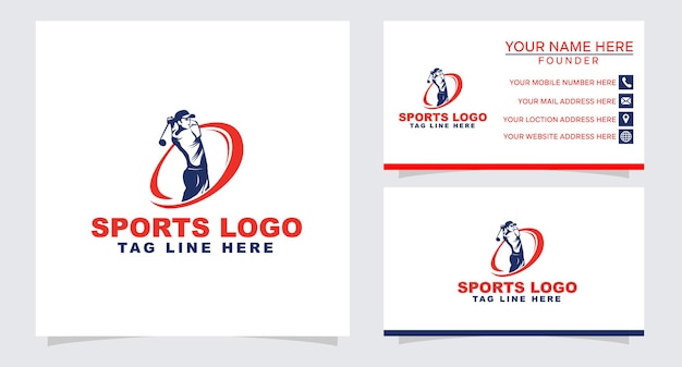 Design de logotipo de golfe