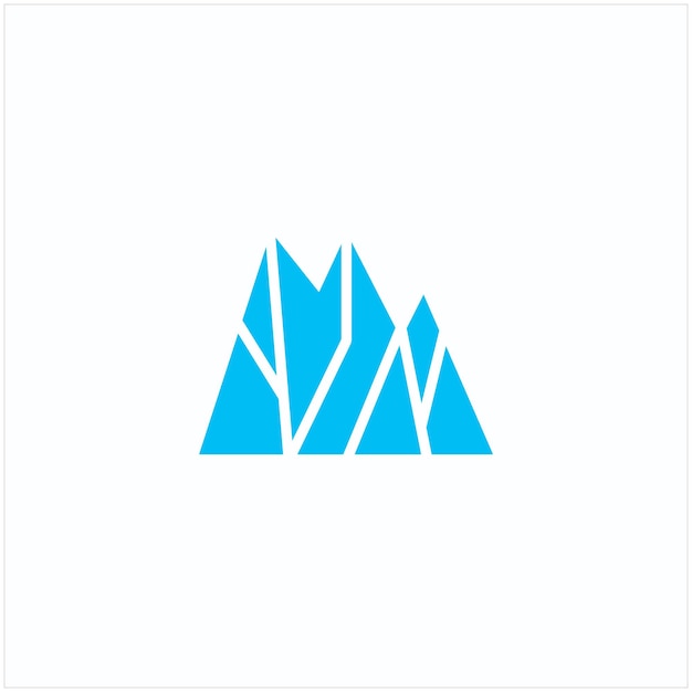 Design de logotipo de iceberg