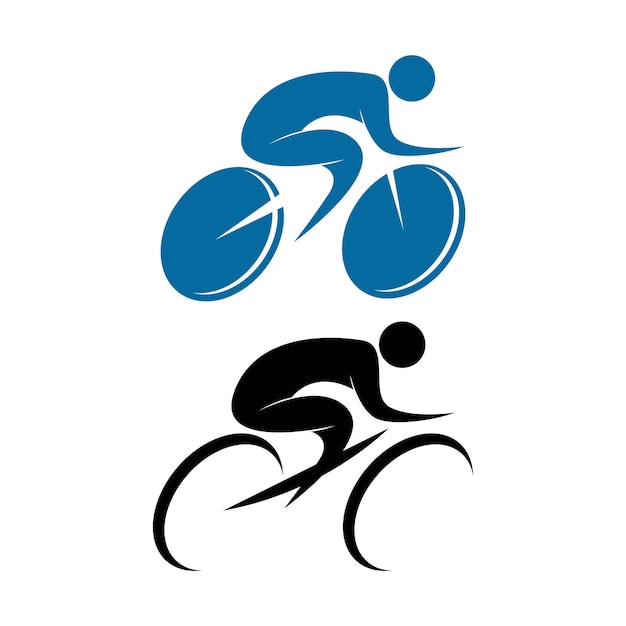 Vetor design de logotipo de ícone de bicicleta