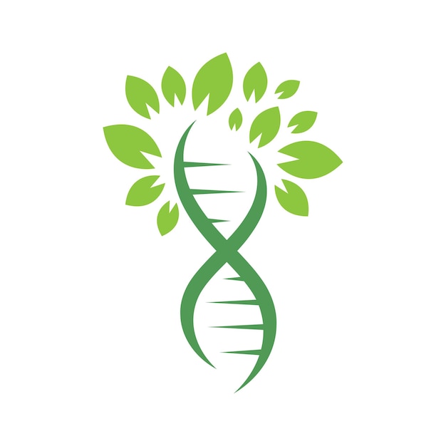 Design de logotipo de ícone de dna